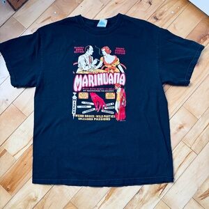 Marihuana Graphic Black T-Shirt